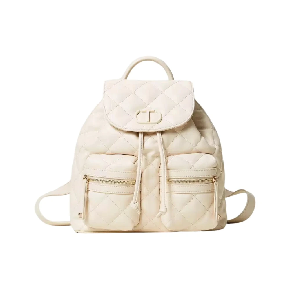 Twinset Gewatteerde Ovale Rugzak Beige Dames