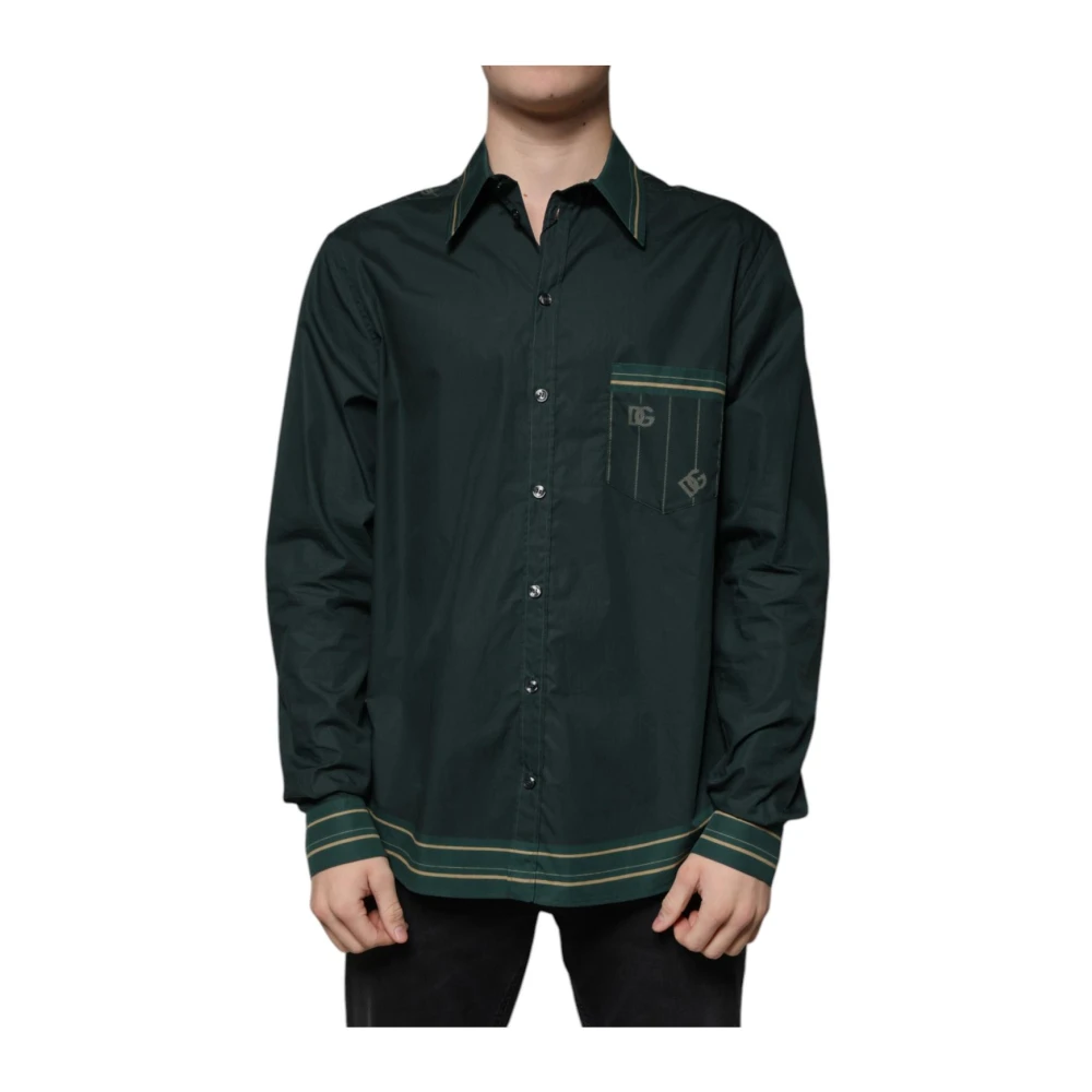 Dolce & Gabbana Martini Casual Shirt - Male - Casual Shirts - Green - L - Shirts - Image 3