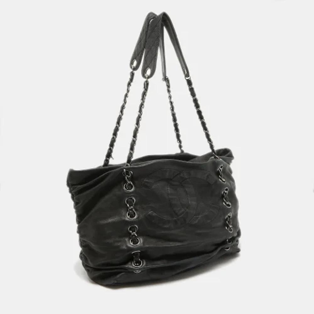 Chanel Vintage Pre-owned Leather chanel-bags Black Dames