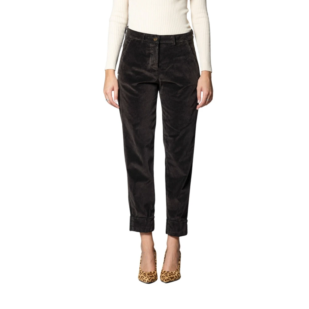 Mason's Donna Marrone - Pantaloni Chino Carrot New York - Trousers - Xs