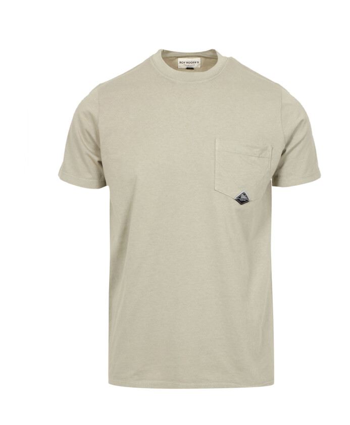 t-shirt-en-coton-vert-a-col-rond