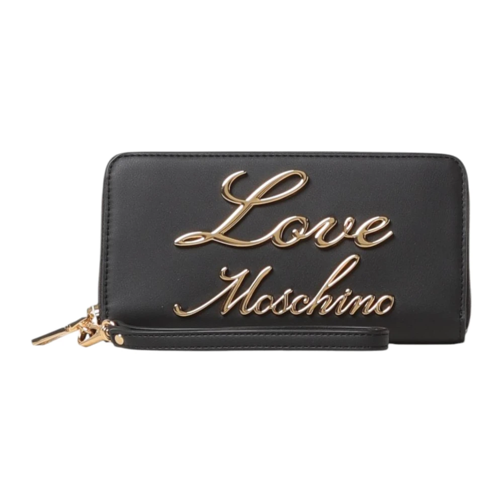 Love Moschino Plånbok med dragkedja Black, Dam