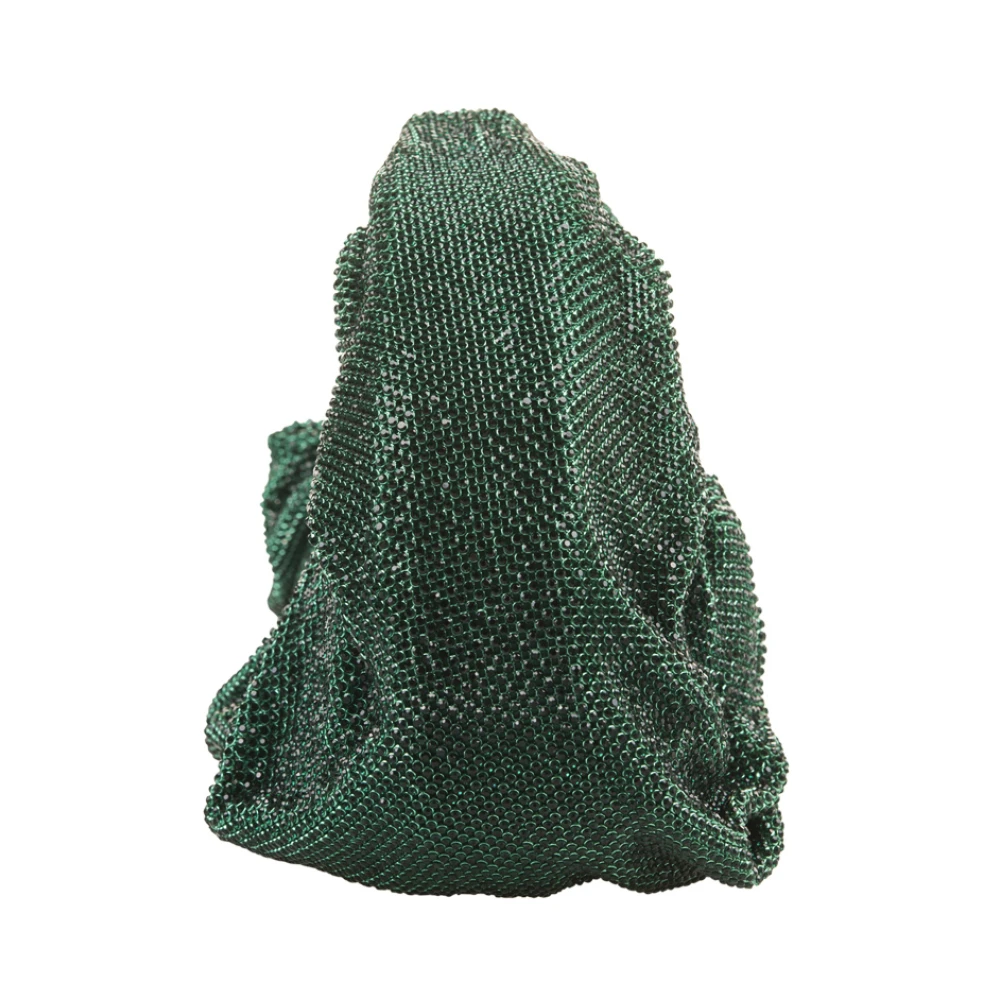 Benedetta Bruzziches Groene Kristal Metalen Mesh Handtas Green Dames