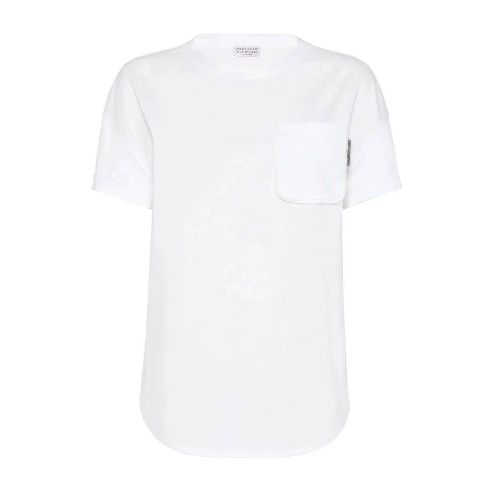 BRUNELLO CUCINELLI Stijlvol T-shirt voor vrouwen White Dames