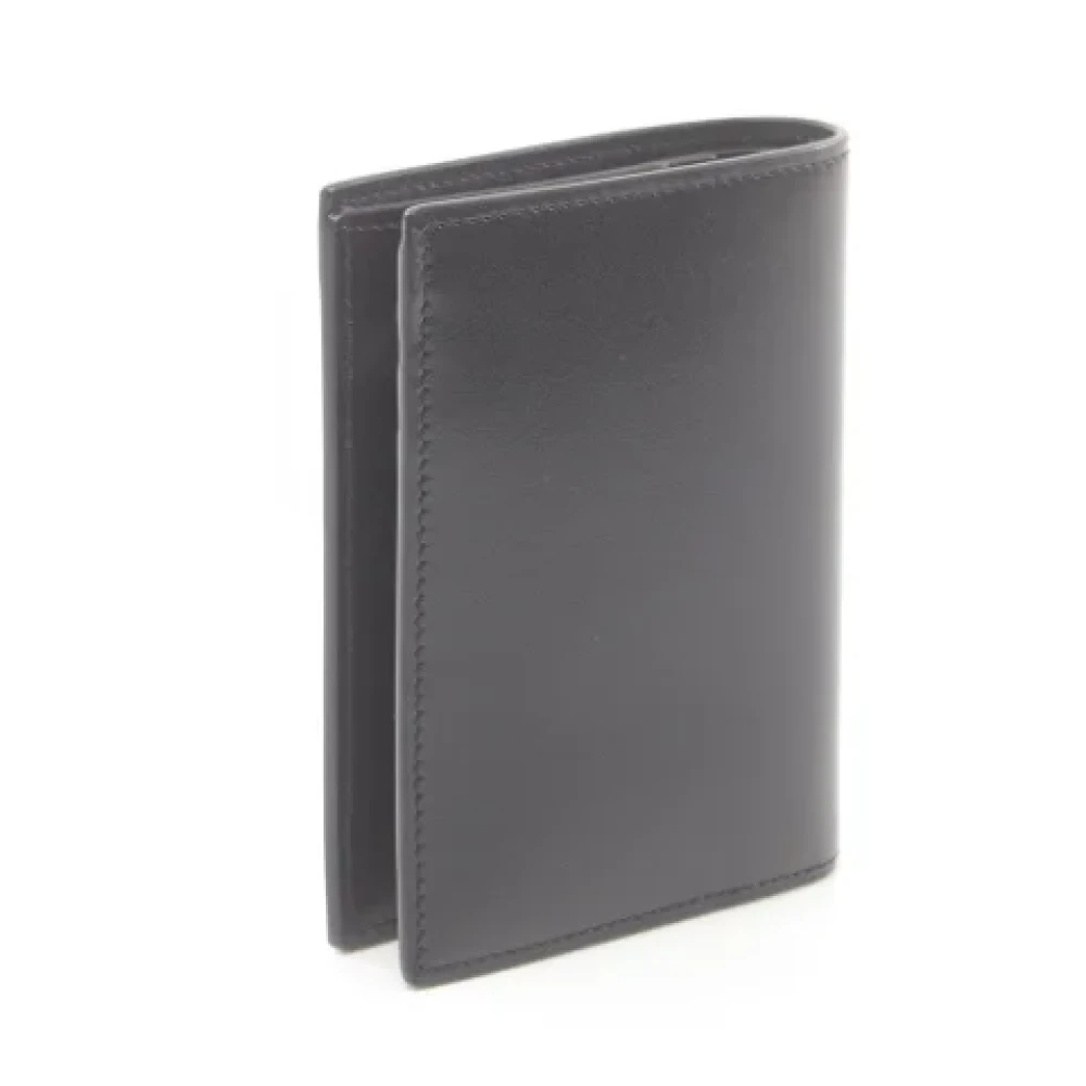 Saint Laurent Vintage Pre-owned Leather wallets Black Heren