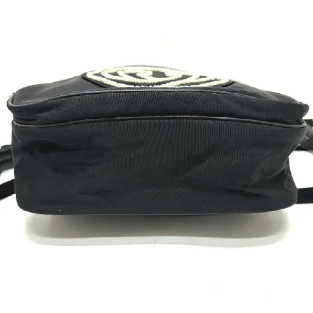 Gucci Vintage Pre-owned Canvas shoulder-bags Black Dames