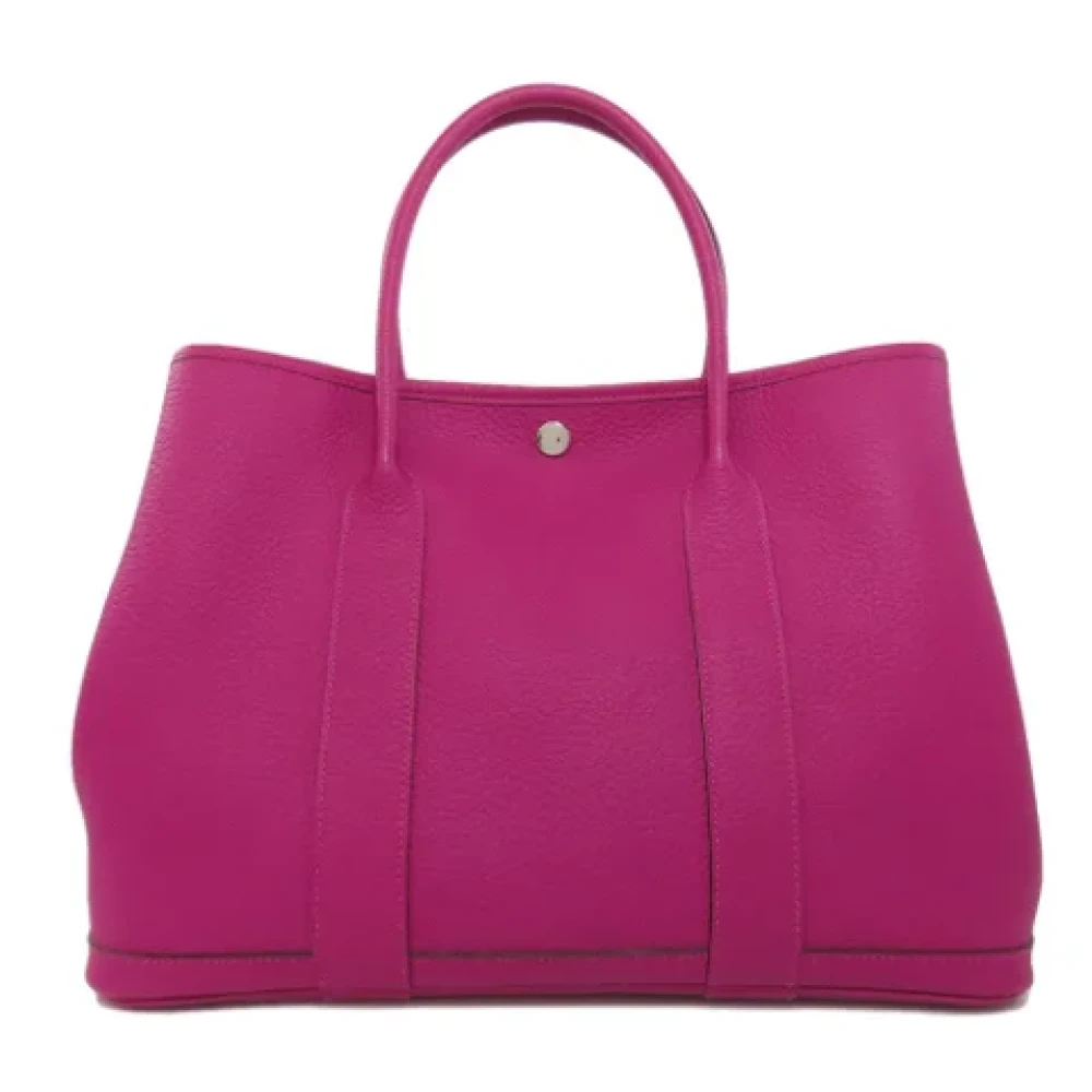 Hermès Vintage Pre-owned Leather handbags Pink Dames