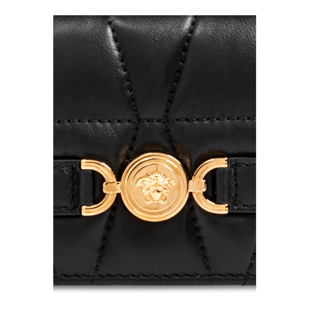 Versace Gewatteerde Portemonnee Black Dames