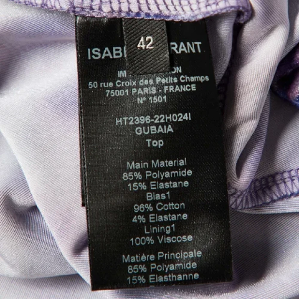 Isabel Marant Pre-owned Velvet tops Purple Dames
