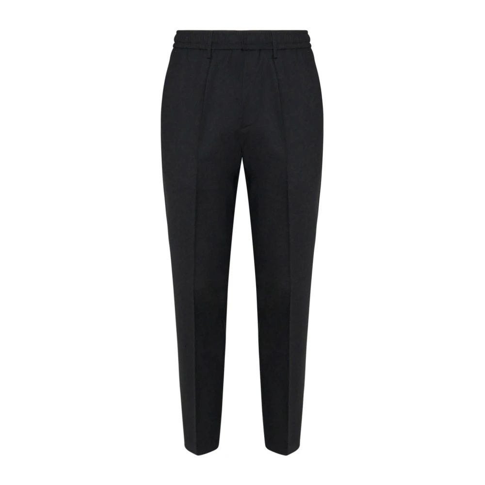 Liu Jo Zwarte Wollen Blend Ritsbroek Black Heren