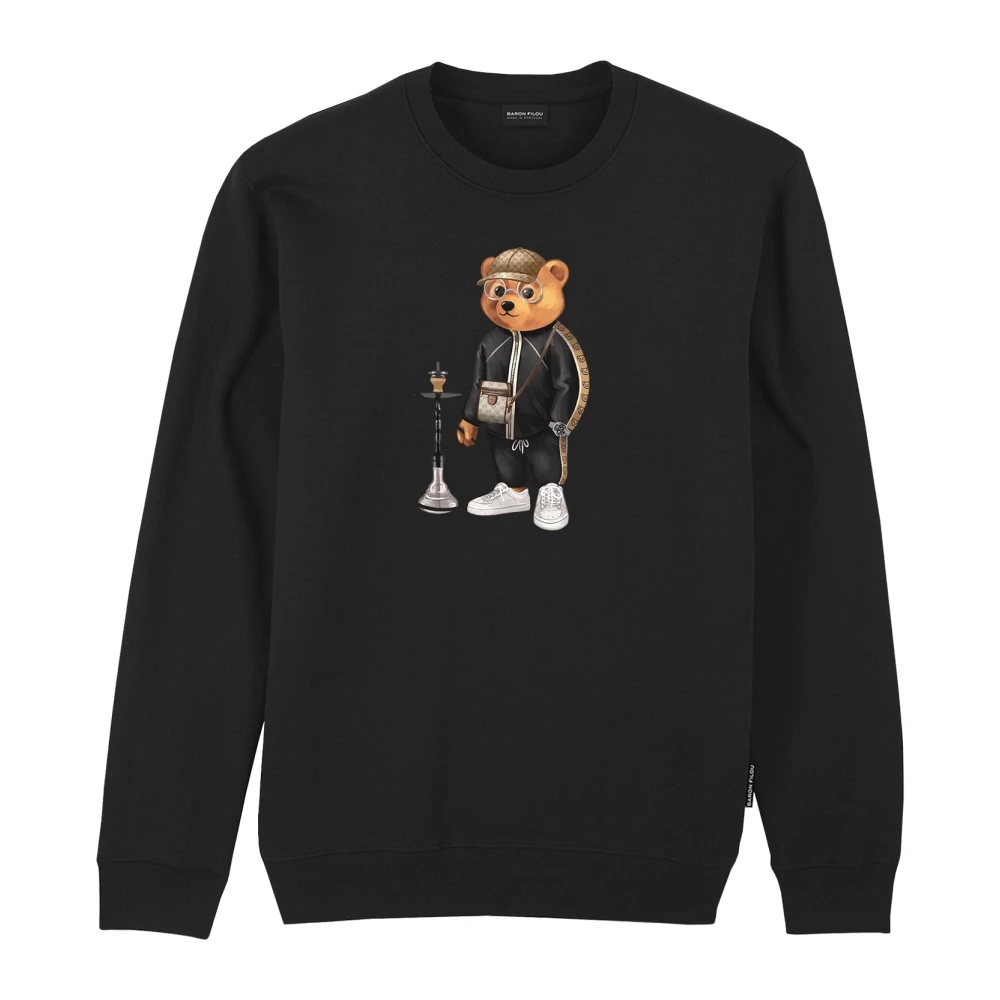 Baron Filou Mannen Flavor Puffer Sweatshirt Black Heren