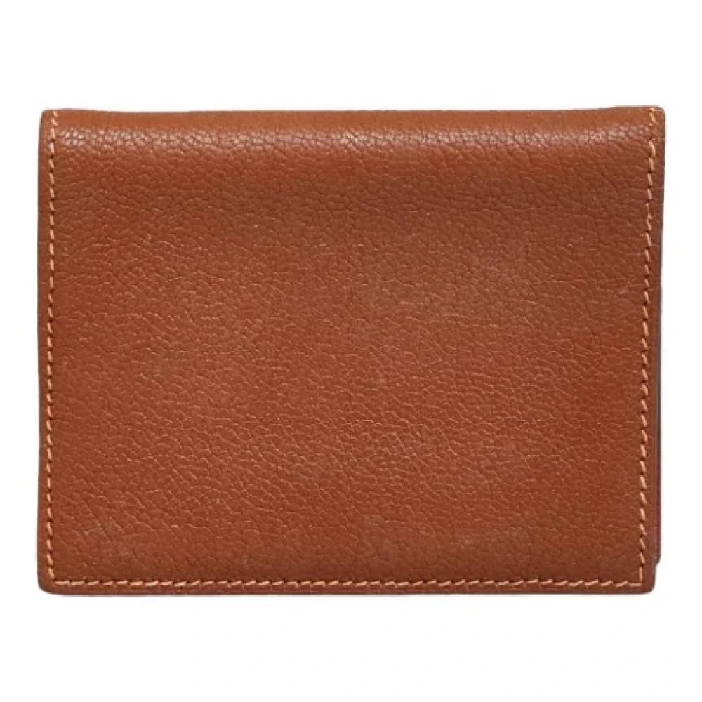 Hermès Vintage Pre-owned Leather wallets Brown Heren