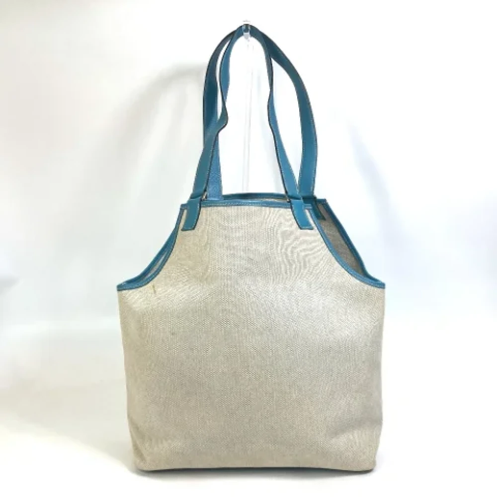 Hermès Vintage Pre-owned Fabric shoulder-bags Blue Dames