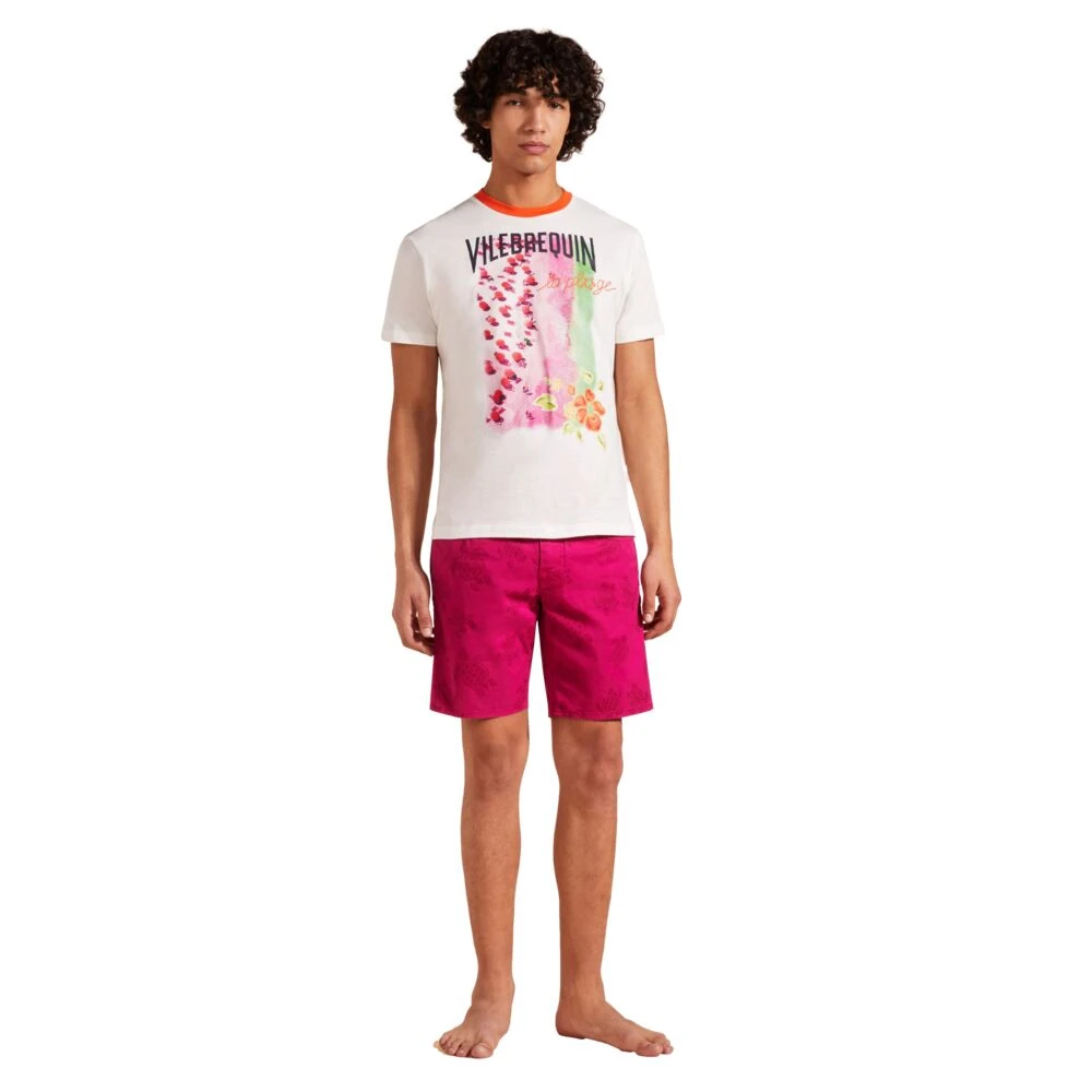 Vilebrequin Lucht Strand Katoenen T-shirt Heren White Heren