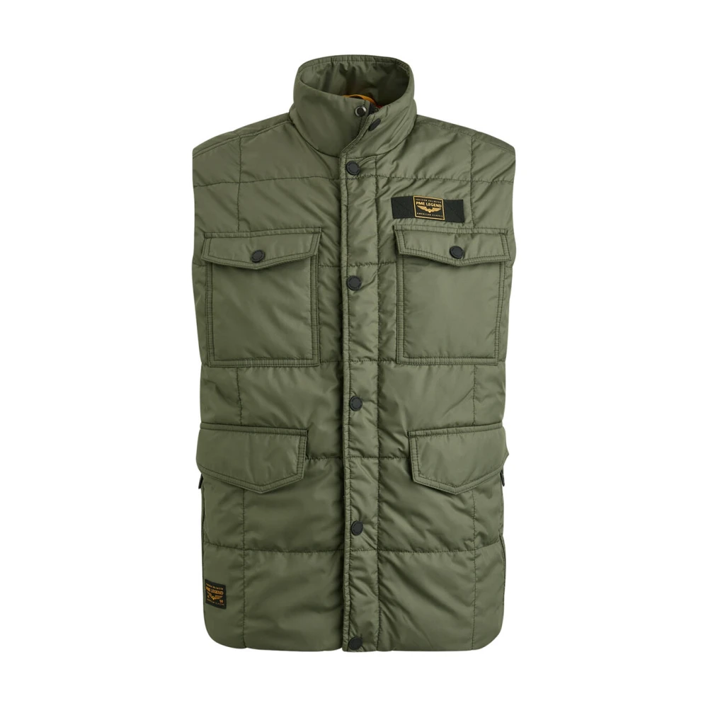 PME Legend Stijlvolle Bodywarmer met Lire Rib Green Heren