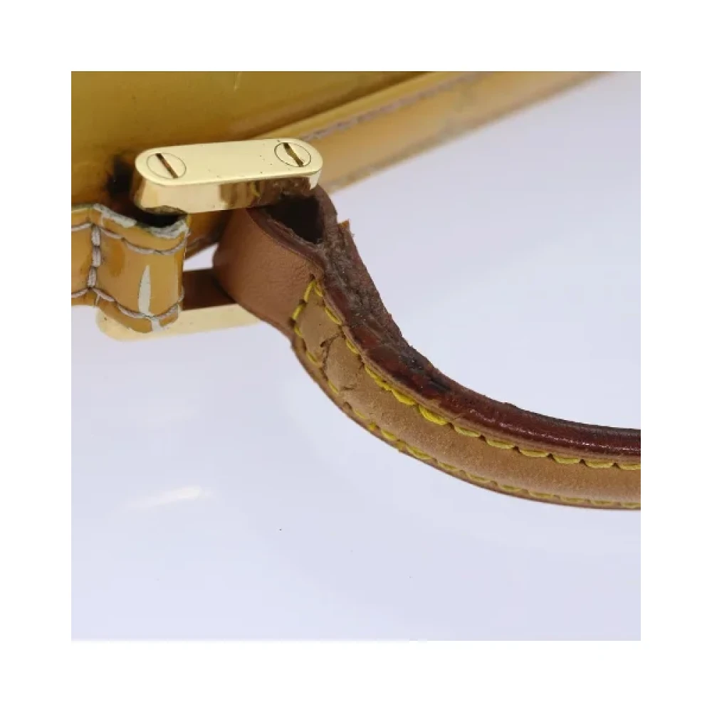 Louis Vuitton Vintage Pre-owned Leather handbags Yellow Dames