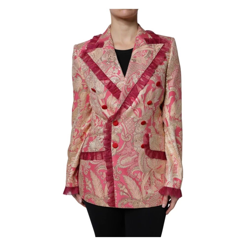 Dolce & Gabbana Damen Multicolor Jacken, Mehrfarbig, Lgröße: