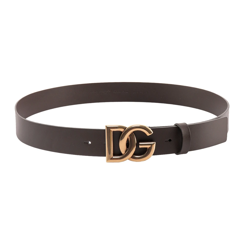 Dolce & Gabbana Luxe Leren Riem voor Heren Brown Heren