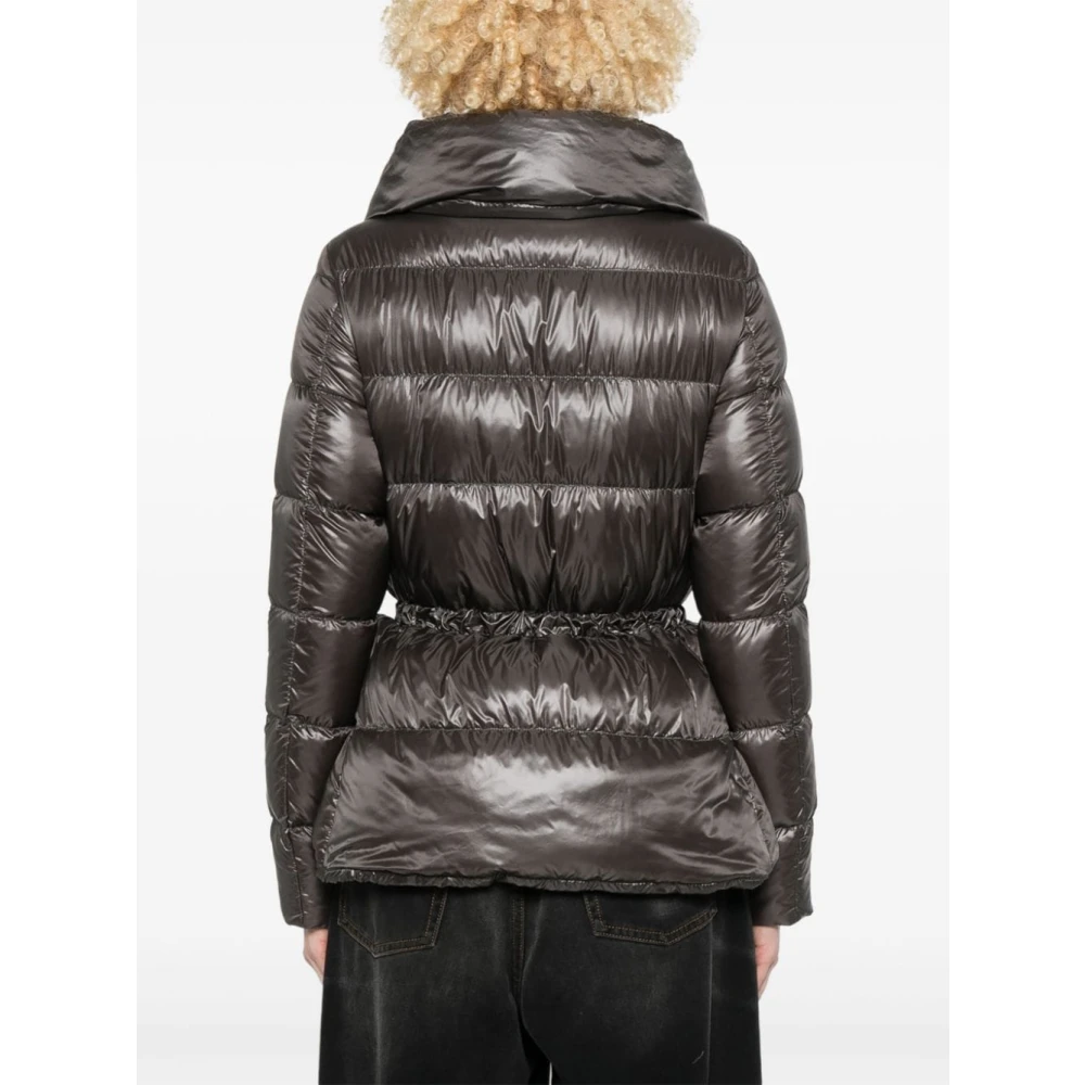 Herno Grijze Gewatteerde Jas Gray Dames