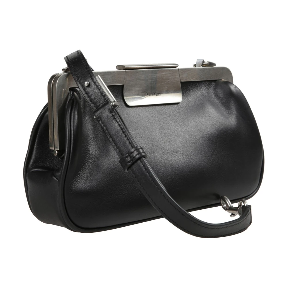Max Mara Stijlvolle Zwarte Handtas Black Dames