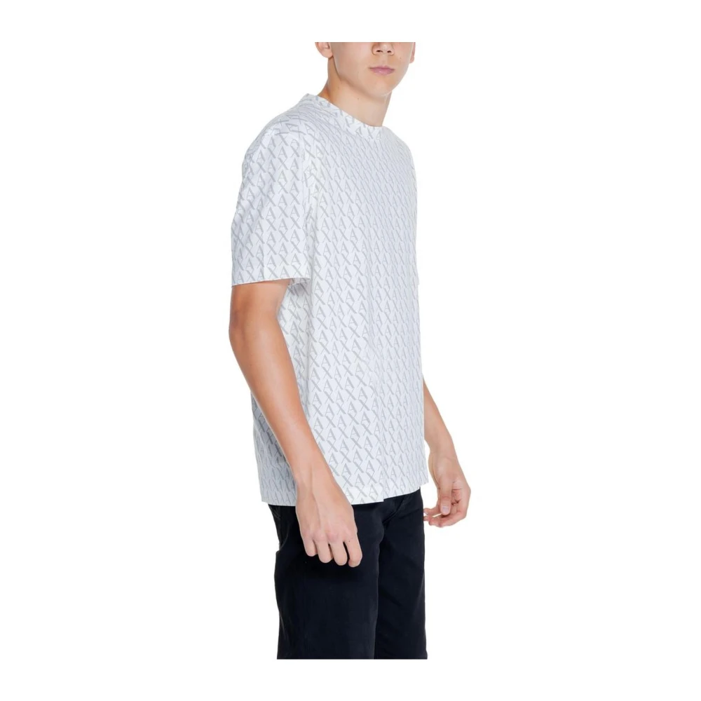 Armani Exchange Wit Klassiek Katoenen T-Shirt White Heren