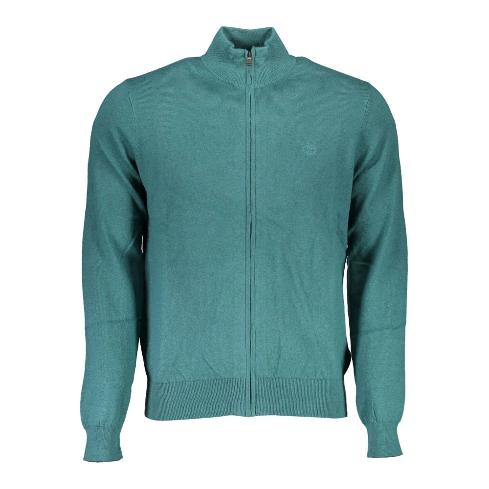 North Sails Men's Green Cardigan With Zipper
