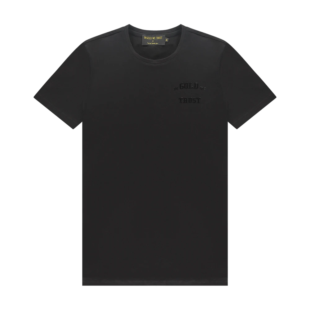 In Gold We Trust Zwarte Pusha T-Shirt Black Heren