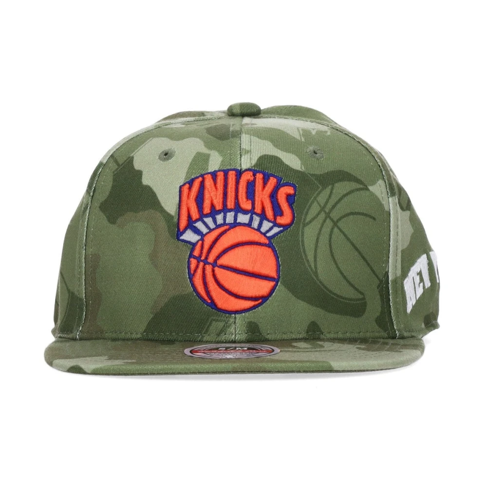 Mitchell & Ness NBA Tonal Camo Stretch Fitted Cap Green Heren