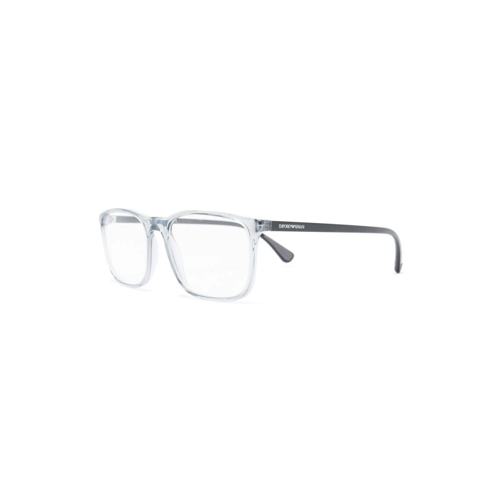 Emporio Armani Men's Gray Glasses, 53 Mm, Optical Frame