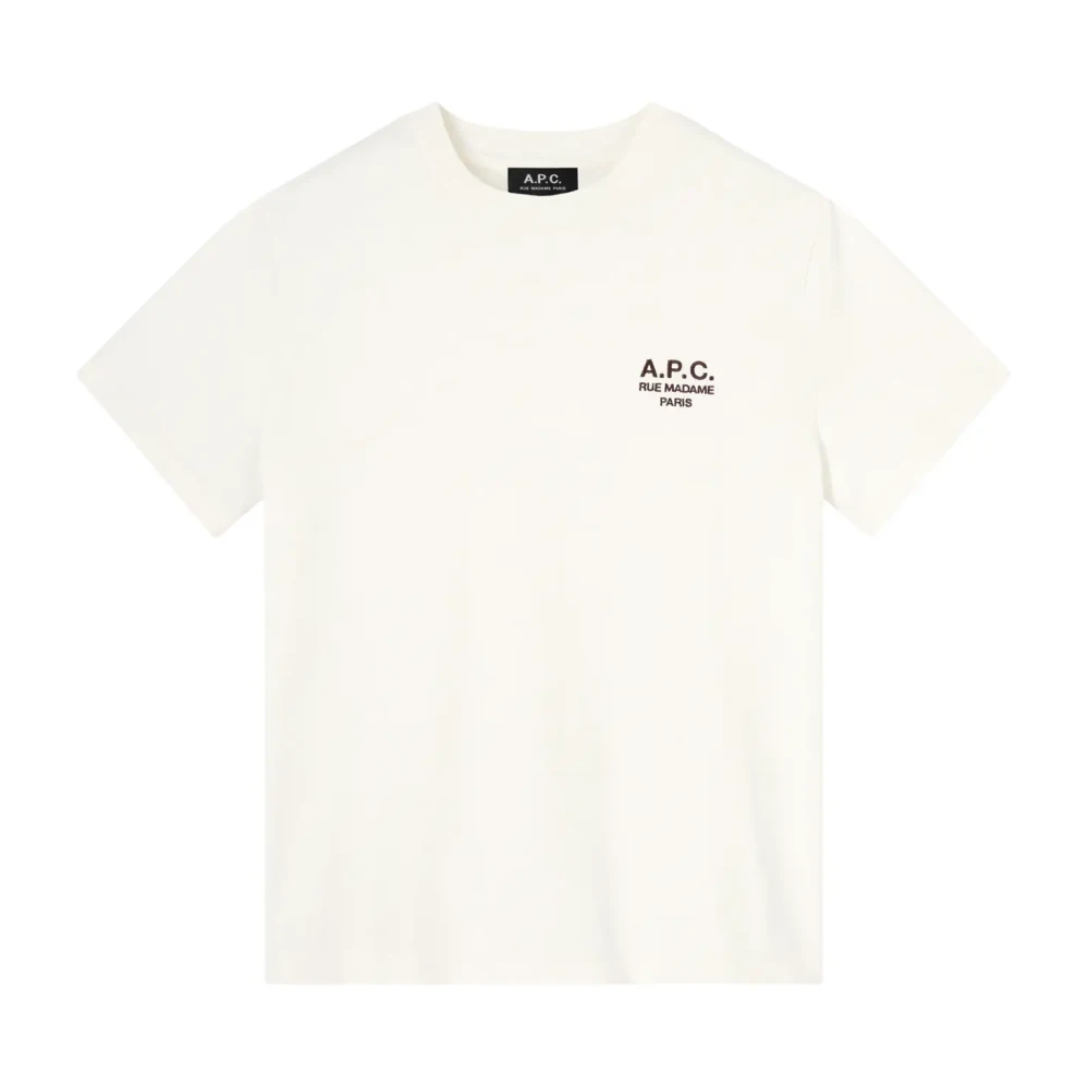 A.p.c. Men's White Standard Rue Madame T-Shirt