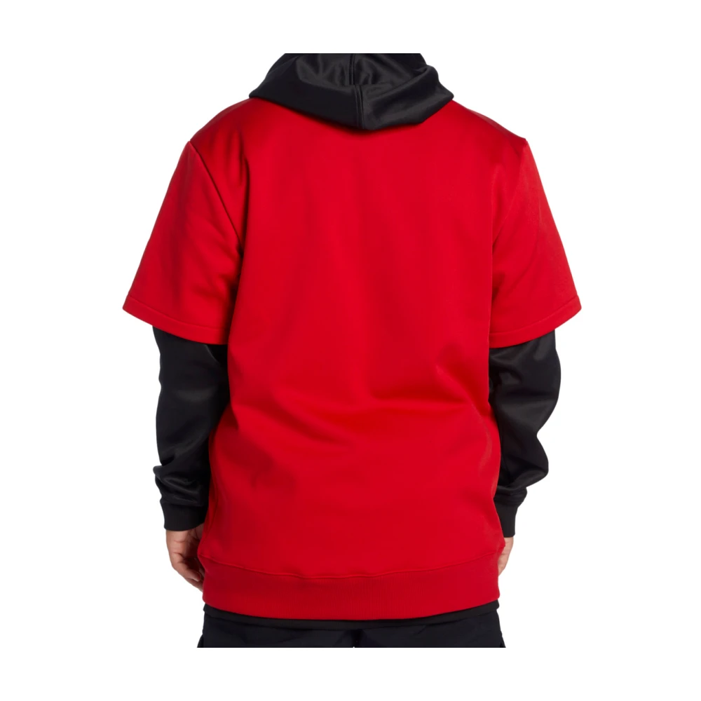 DC Shoes Rode Sweater met Afneembare Capuchon Red Heren