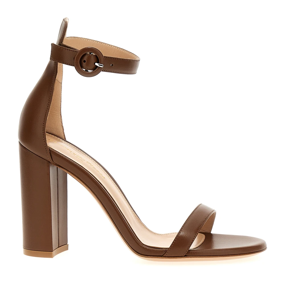 Gianvito Rossi Women's Brown High Heel Sandals, 8 Uk, Gaeta Sandals