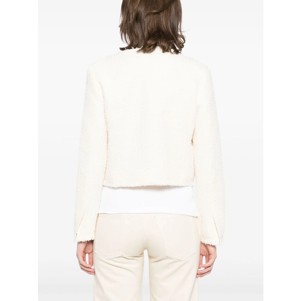 IRO Beige Fringed Edge Jacket Beige Dames