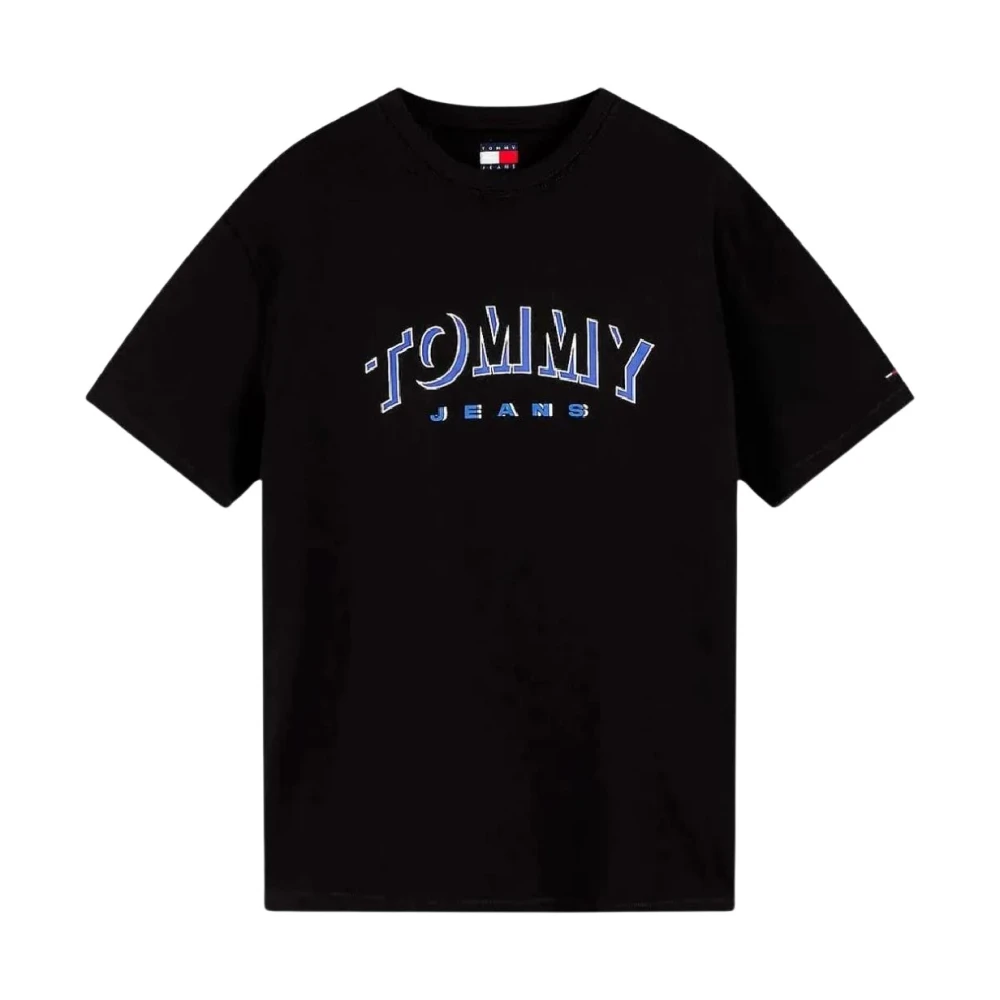 Tommy Hilfiger Uomo Nero - Regular Street Flag Tee - Tops - S