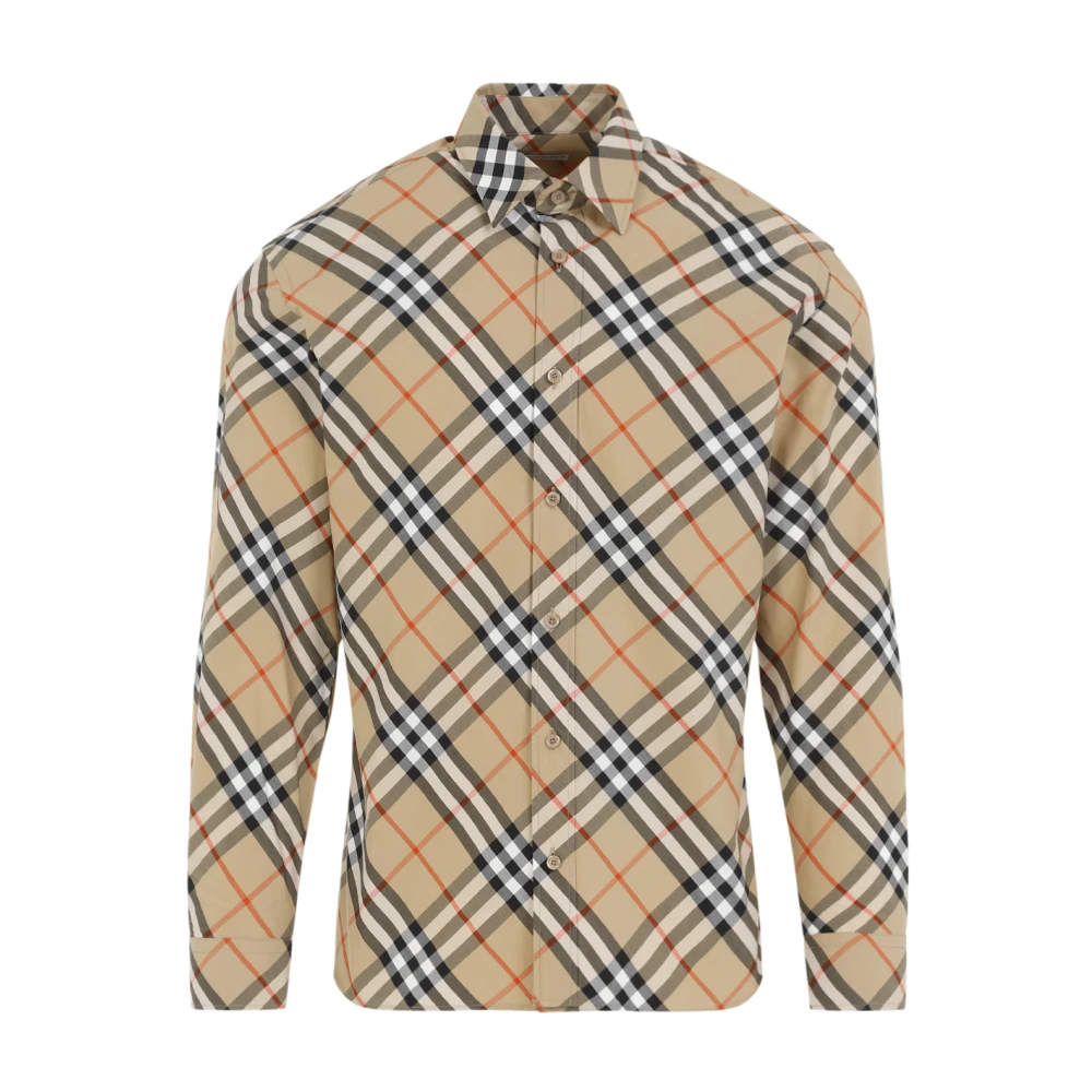 Burberry Moderne Shirt Nude Neutrals Beige Heren
