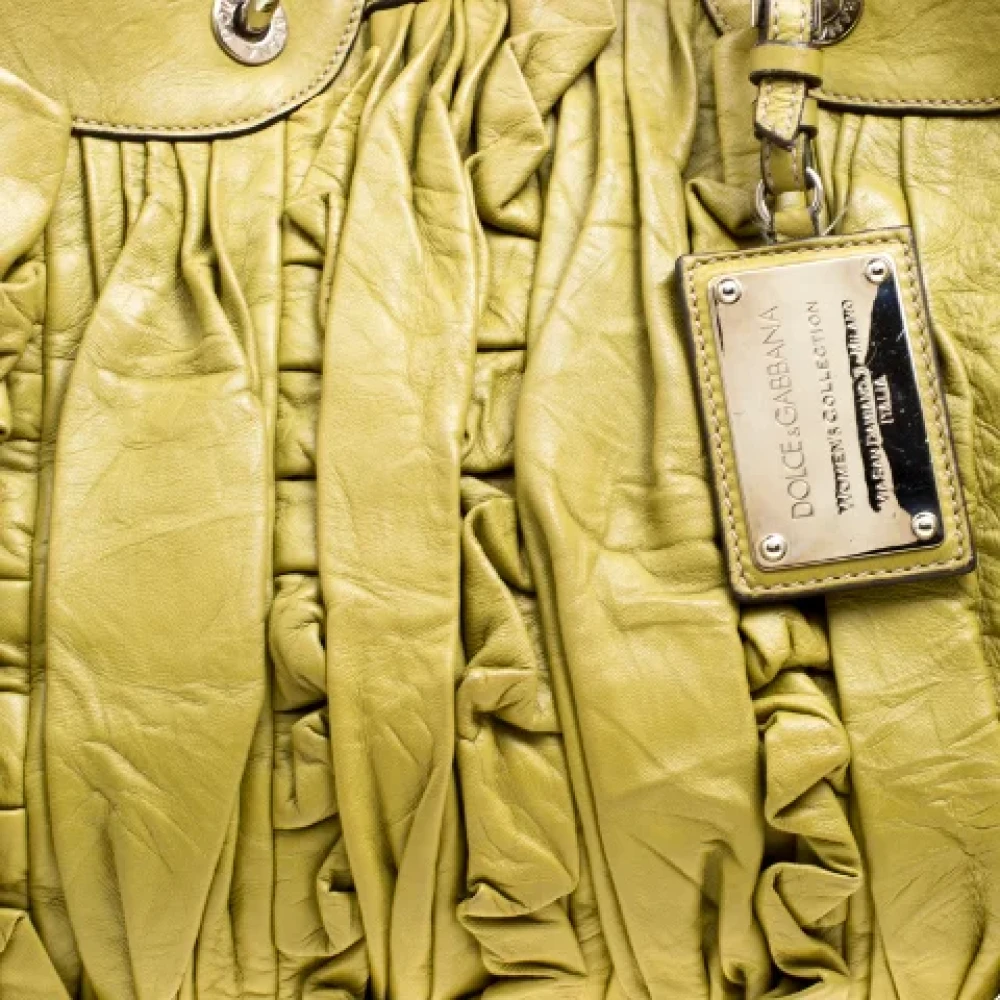 Dolce & Gabbana Pre-owned Leather totes Green Dames
