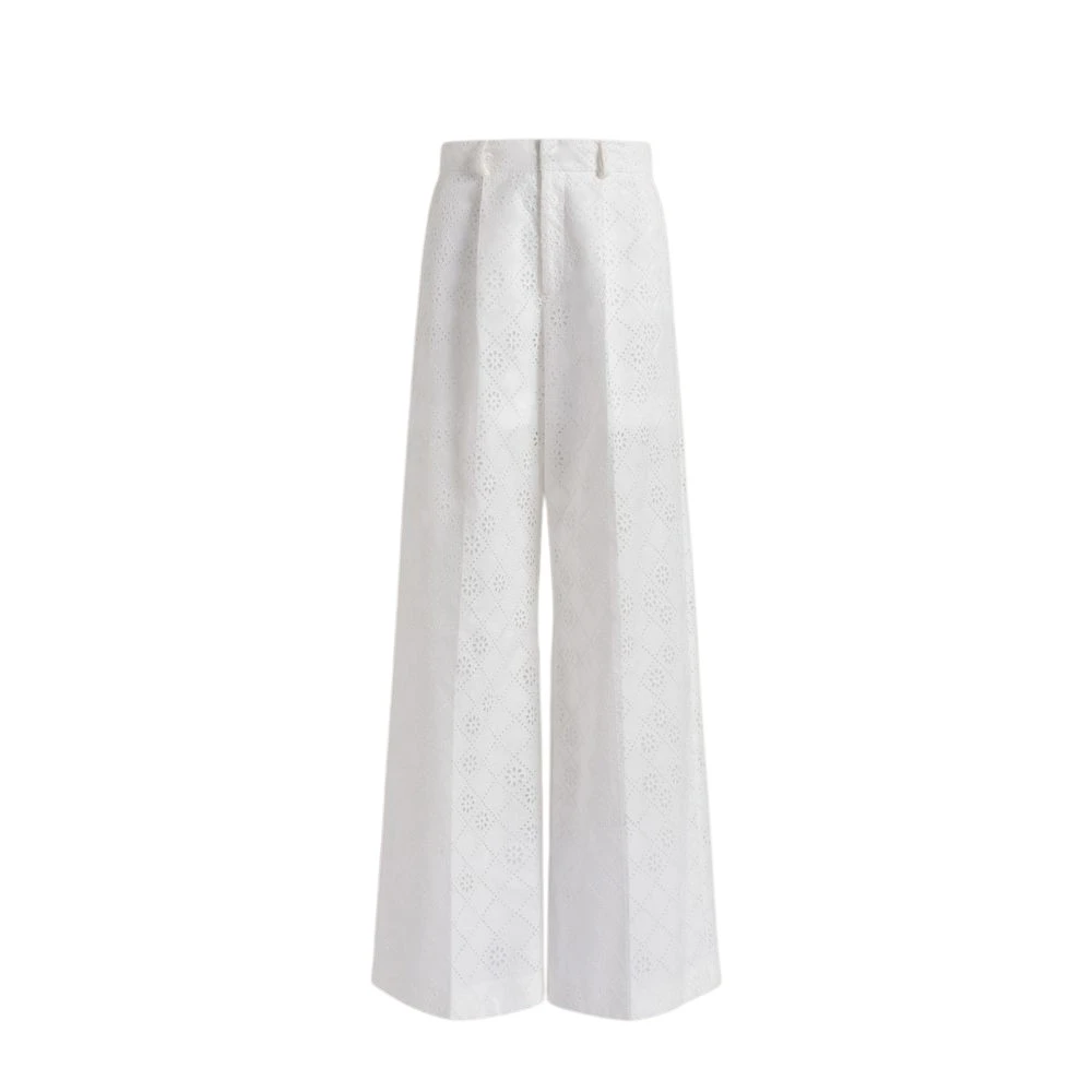 Alberta Ferretti Donna Bianco Pantaloni, L, New,