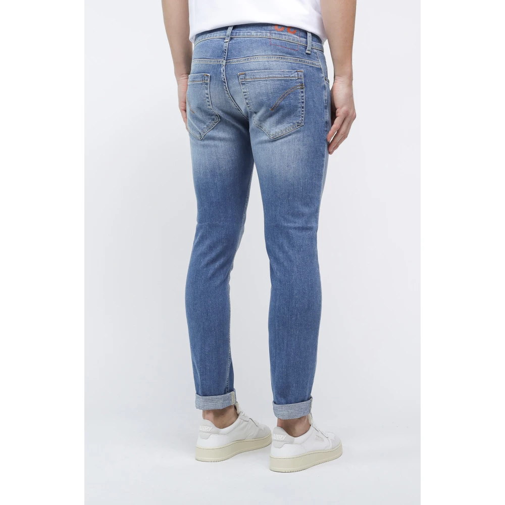 Dondup Stijlvolle Slim-Fit Jeans Upgrade Blue Heren