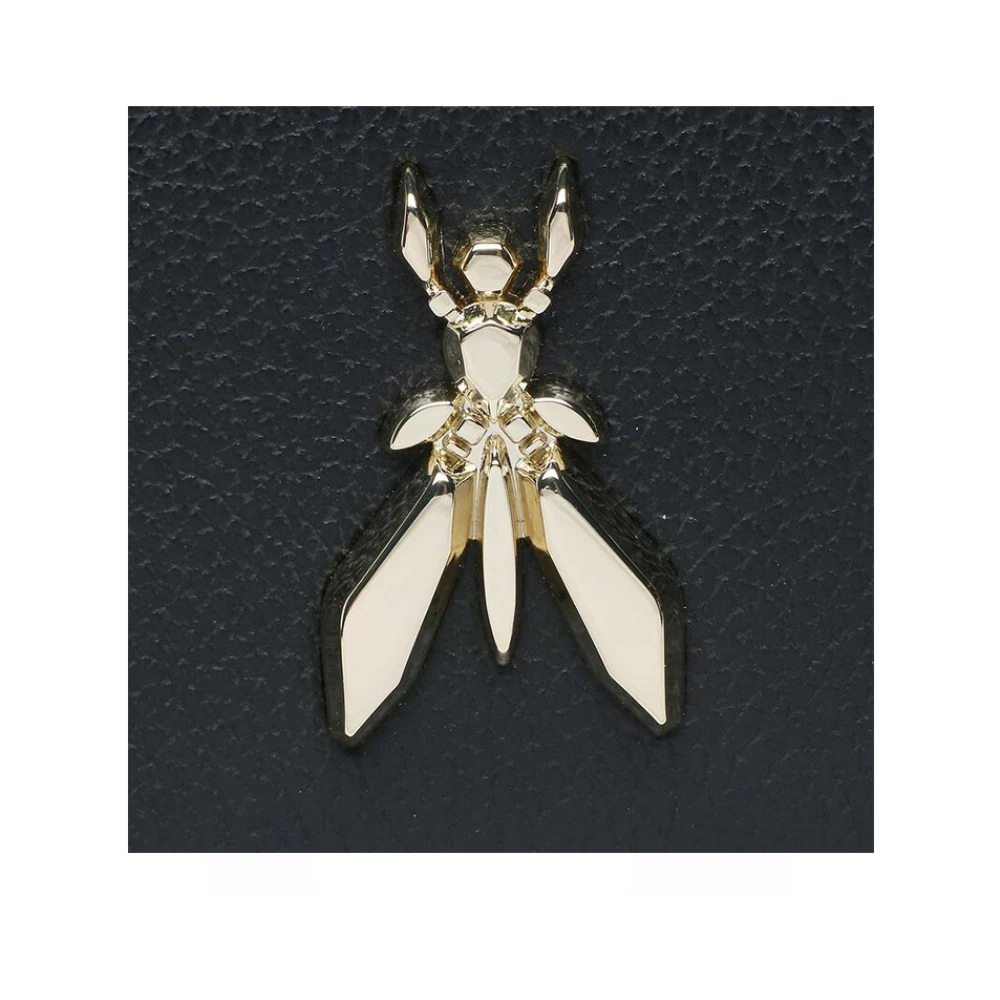 PATRIZIA PEPE Moderne Leren Schoudertas Black Dames