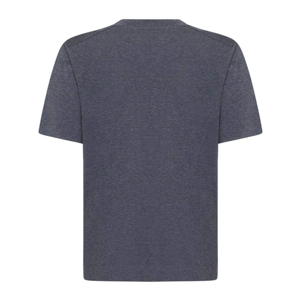 BRUNELLO CUCINELLI Monile Embellished Crew Neck T-shirt Gray Dames