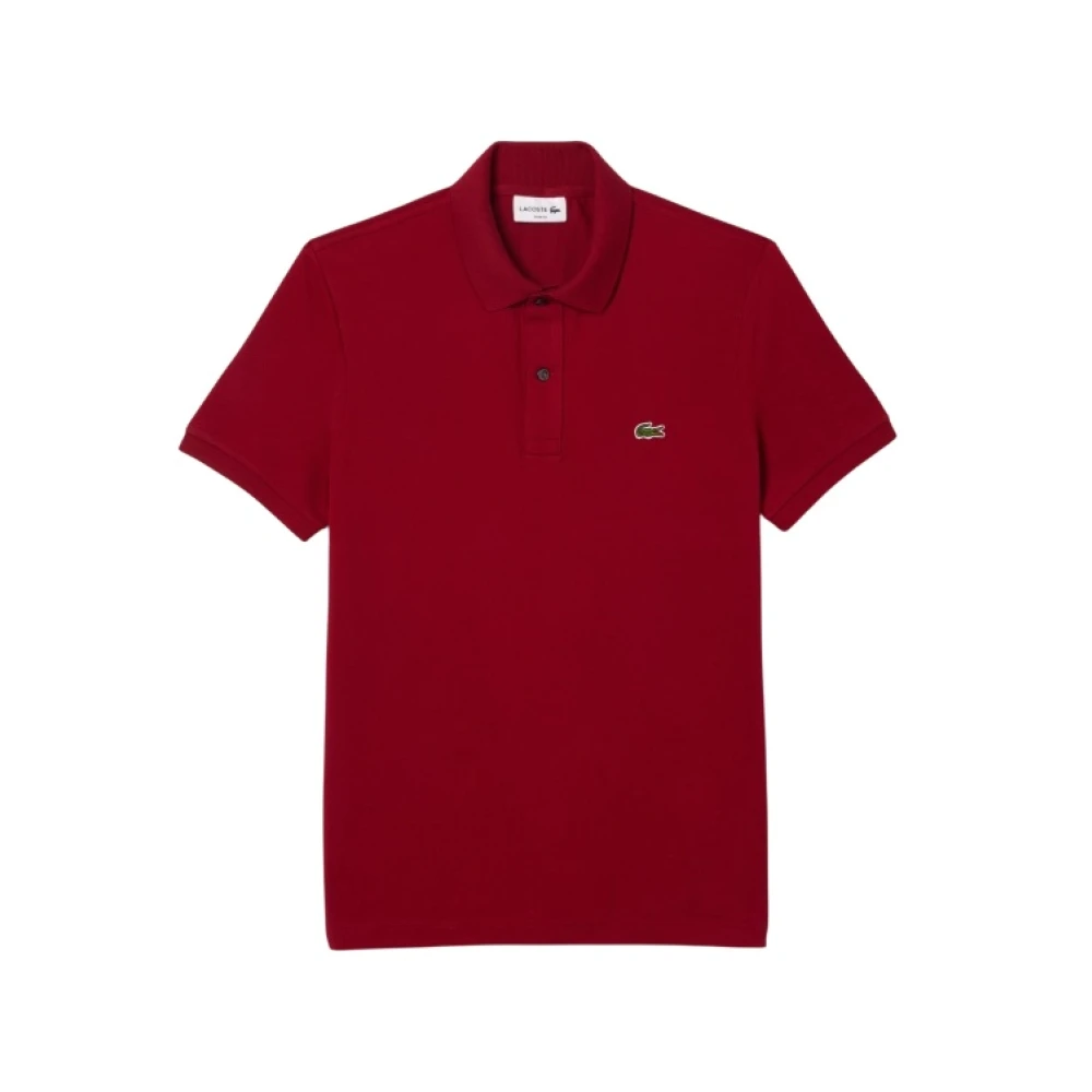 Lacoste Men's Red L.12.12 Slim Fit Pique Polo