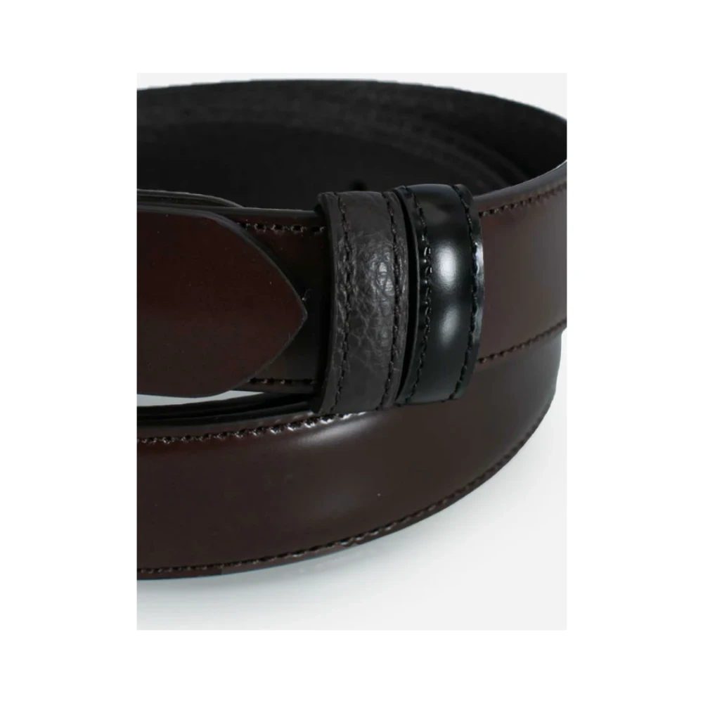 Hogan Leren gesp riem Brown Heren