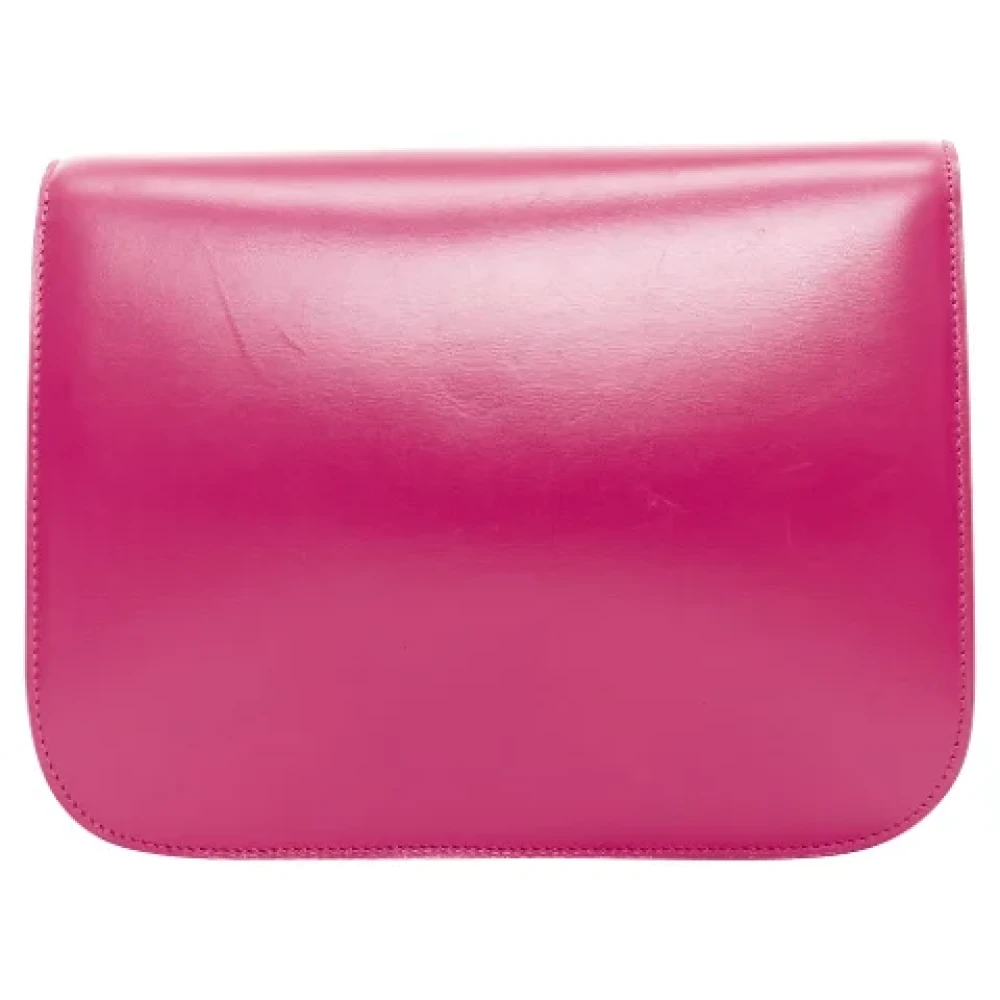 Celine Vintage Pre-owned Leather crossbody-bags Pink Dames
