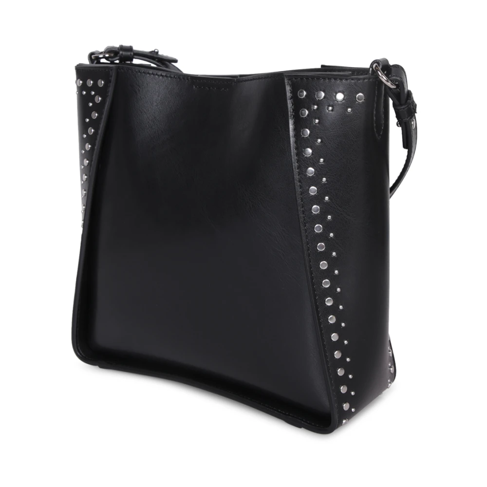 Stella Mccartney Zwarte Faux Leren Schoudertas Black Dames