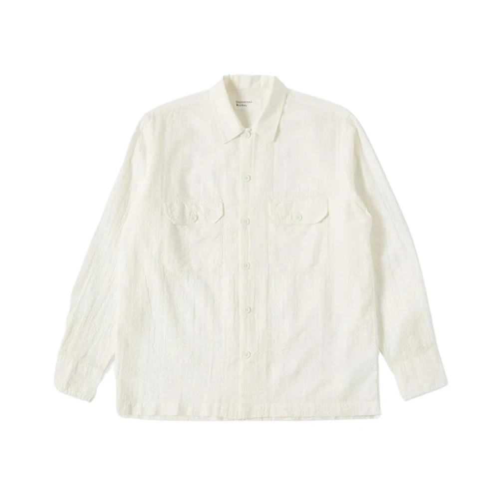 Universal Works Casual Shirts White Heren