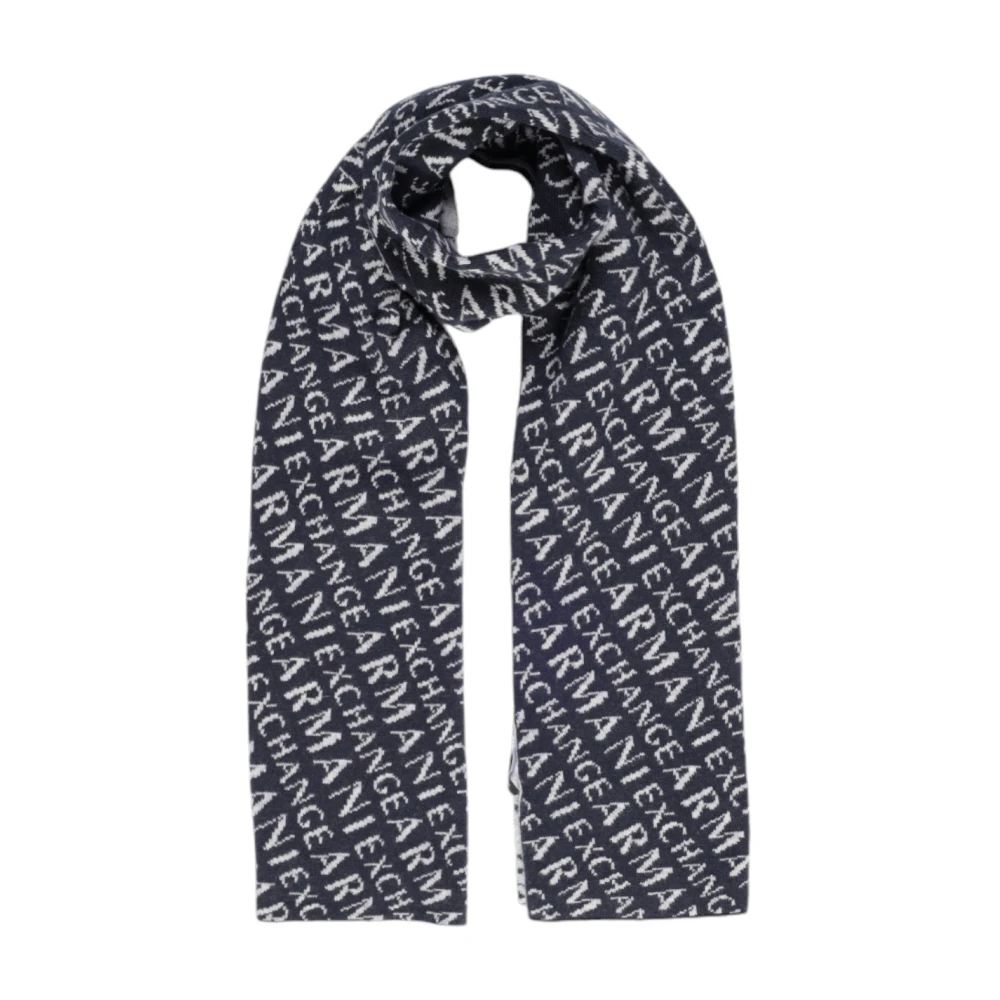 Armani Exchange Herfst Winter Heren Sjaals en Handschoenen Blue Heren