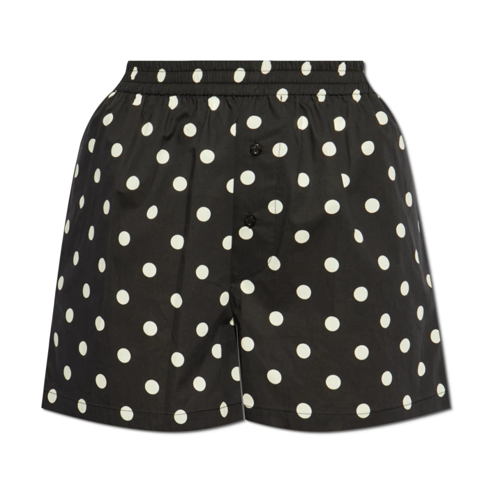 Moschino Women's Black Polka Dot Pattern Shorts - Short Shorts - S - Shorts