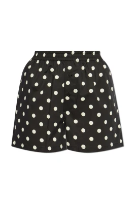 Shorts med polka dot mönster