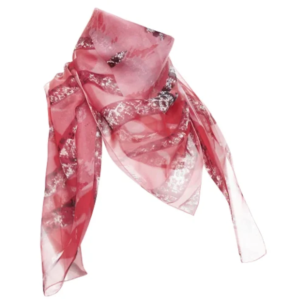 Cartier Vintage Pre-owned Silk scarves Red Dames