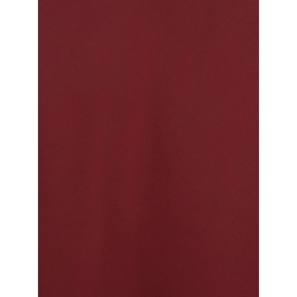 Plain Units Bordeaux Lange Rok met Volant Detail Red Dames
